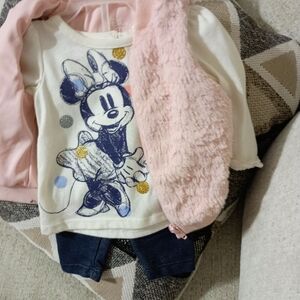 Kids Casual Bottoms with Pink Vest